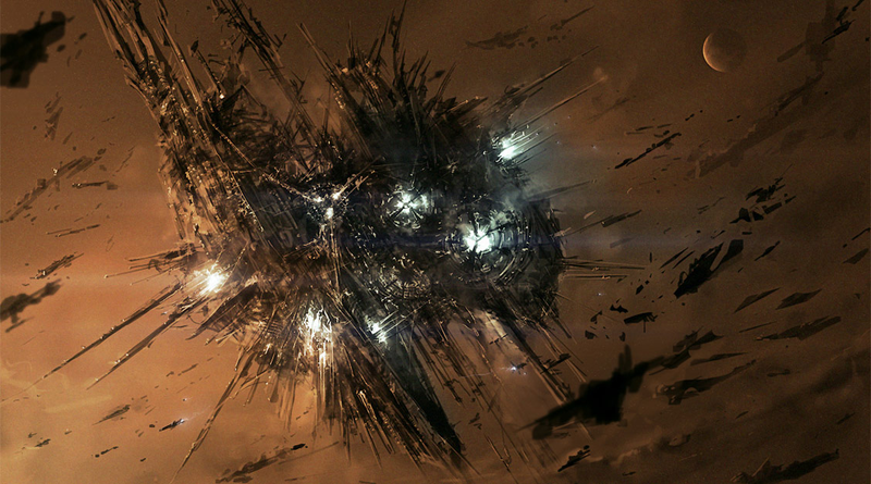 Illustration for article titled The ship erupted from subspace, a fangle of spines and light